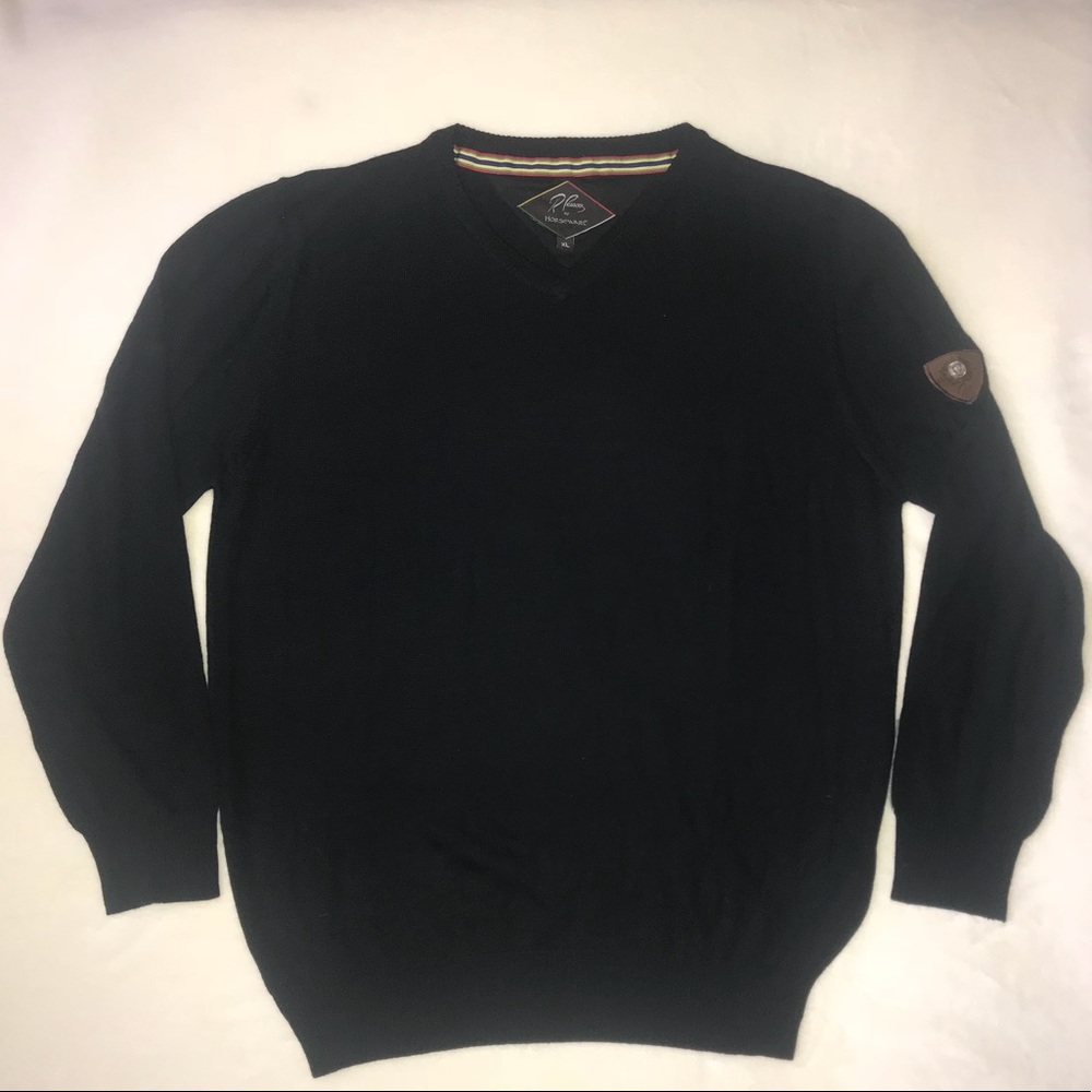 NEW Pessoa by Horseware black v-neck sweater XL